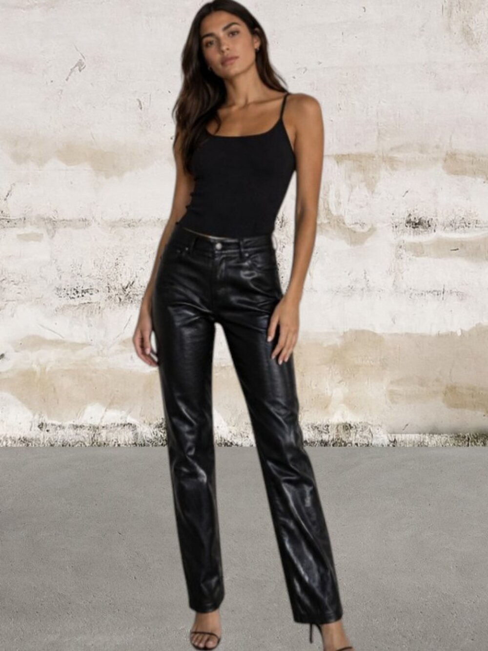 Wilfred The Melina Ankle Vegan Leather Pants Black Size 4